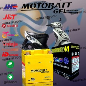 Aki Motor GEL Full Kering MTX5AL Motobatt Mio Smile , Mio Sporty , Mio Awal
