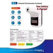 Termometer infrared K3 mengukur suhu badan otomatis dan akurat