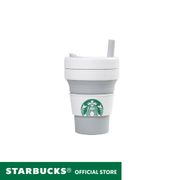 Starbucks STOJO Collapsible Cup Biggie 16oz Dove Silicon  S137862 ( Botol Minum Air Dingin )