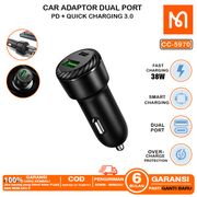 mcdodo cc-7490 car adaptor charger pd type c fast charge 20w original - adp dual 38w