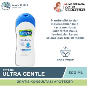 Cetaphil Ultra Gentle Body Wash 500 mL | Pembersih dan Pelembab Tubuh