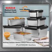 SPECIAL KOTAK MAKAN/RANTANG/CONTAINER STAINLESS 316 24X16X8,5 CM 2L RKR3162000