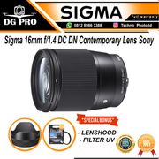 sigma 16mm f/1.4 dc dn contemporary lens - canon
