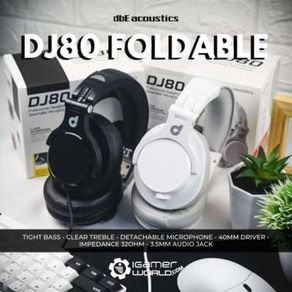 Dbe Dj80 Foldable Dj Headphone With Detachable Mic