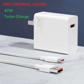 XIAOMI Charger 67W Turbo Charge + Cable Type-C 6A Original US