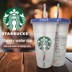 ✯BISA COD✯Starbucks Tumbler Reusable Transparent Tumbler Starbucks Reusable Cup