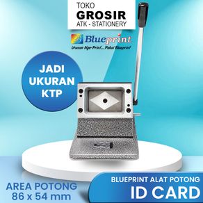 Alat Plong ID Card Cutter BLUEPRINT Mesin Potong IDcard Punch Pon PVC Die Card