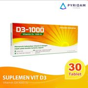 vitamin d3 1000 iu isi 30 tablet pyridam farma
