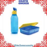 Gratis Ongkir Tempat Makan Set Tupperware - Kotak Makan + Botol Minum Teen