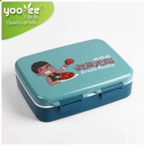 Tempat makan Lunch box set Kotak Makan BPA Free Yooyee 615 Dengan Tas