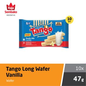 tango long wafer vanilla 1pack 10pcs x 47 gr