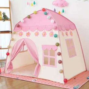 Tenda anak model rumah tenda bermain princess castle