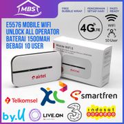 Modem Mifi E5576 Wifi 4G LTE Unlock all Operator Bypass Bisa Nyala Tanpa Baterai