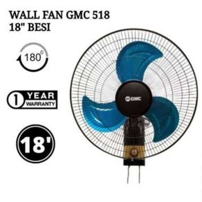 KIPAS ANGIN DINDING GMC WALL FAN 18 INCH BESI - GMC 518