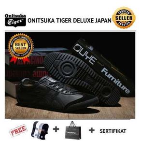 Sepatu Onitsuka tiger original deluxe black japan
