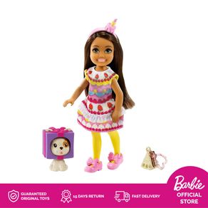 Barbie Club Chelsea Dress-Up Doll Cake Costume - Mainan Boneka Anak Perempuan