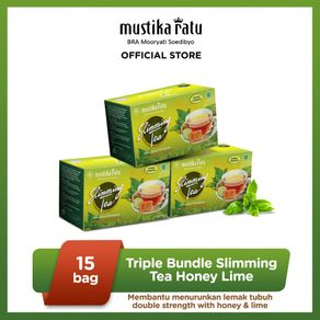 triple bundle slimming tea honey lime mustika ratu