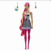 Barbie Color Reveal Doll Monochrome Ori / Boneka Barbie Surprise-MERAH MUDA