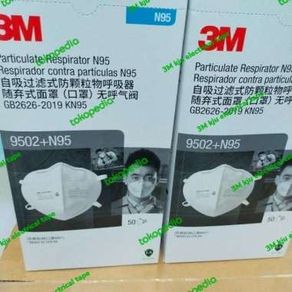 3M 9502+ Masker N95 Particulate Respirator - 1 Box 50 masker