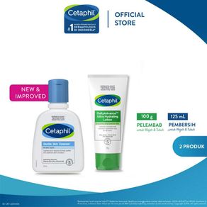 Cetaphil Gentle Skin Cleanser 125 ML + Daily Advance Ultra Hydrating Lotion 85g