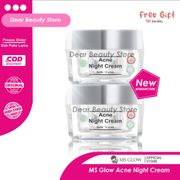 MS Glow Cream Malam Acne - Krim Malam untuk Jerawat - MS GLOW ACNE NIGHT CREAM