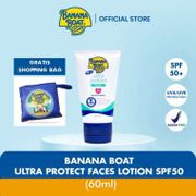 Banana Boat Ultra Protect Faces Lotion SPF50 60ml + FREE Shopping Bag