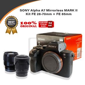 sony alpha 7 ii + 28-70mm + 85mm mirrorless ilce-7m2 a7 mark ii