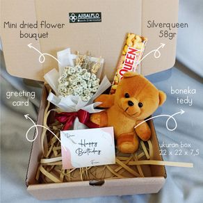Ajisai.flo Kado Ulang Tahun Cewek Cowok Wisuda Ultah Hampers Coklat Valentine Gift Box Birthday Anniversary