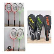 Raket Badminton+ Senar+Full Cover Merk Hart Carbon Graphite