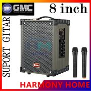 Speaker Portable GMC 899Q / 899P Bluetooth Karaoke Guitar XBass 2 Mic Wireless Original