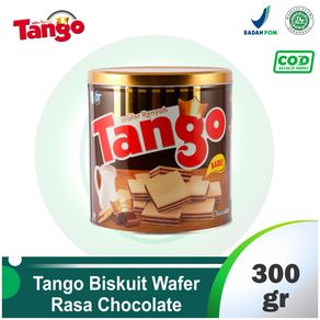 Tango Biskuit Wafer Coklat 300 gr Kaleng - Kue Kaleng