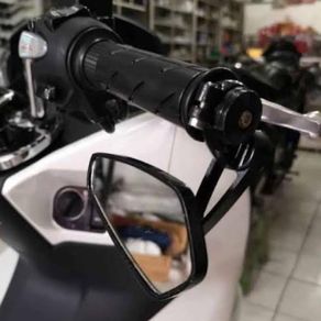 Star Seller Spion Jalu CNC oval / spion bar end full besi kokoh harga sepasang