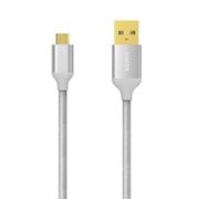 Anker Micro Usb Nylon Braided Cable 3Ft (Silver) Peomo Sale