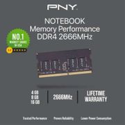 RAM PNY DDR4 4GB 8GB 16GB PC21300 2666Mhz Sodimm Memory Laptop