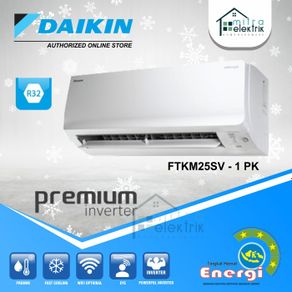 ac daikin 1 pk ftkm25sv premium inverter 1 pk