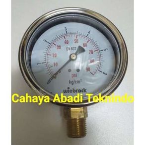 Pressure gauge 4" inch drat 1/2 inch