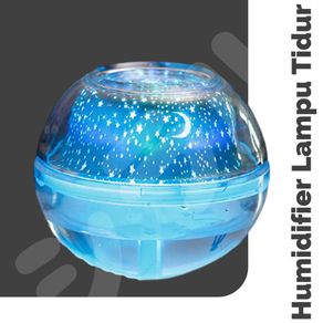 [500ml] Humidifier + Lampu Tidur LED Night Projection Lamp Proyektor Projektor Kamar Bintang Bulan