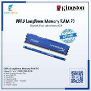 RAM DDR3 LongDimm Kingston Hyper X Fury 8GB PC12800/1600Mhz / RAM PC