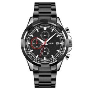 Jam Tangan Analog Pria Strap Stainless Steel