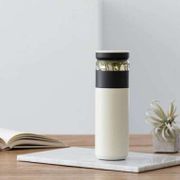 Funjia Home Botol Minum Thermos Penyaring Teh Tea Infuser 520Ml White