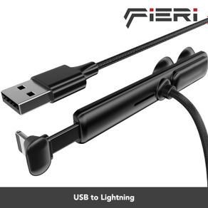 kabel charger usb to lightning fieri suction fast charging iphone - iphone