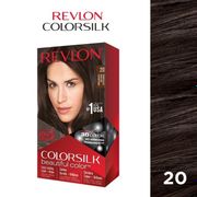 revlon colorsilk hair color cat rambut - 20 brown black