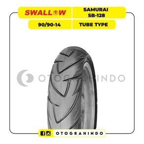 Ban Motor Swallow SB128 Samurai 90/90-14 Ring 14 Tubetype Ban Motor Matic Honda Beat Vario Mio