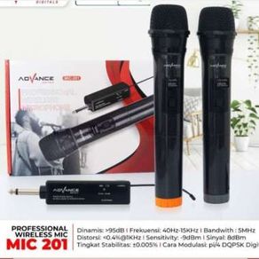 mic wireless double advance 201