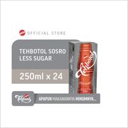 teh botol sosro kotak less sugar 250 ml (1 karton isi 24 pcs)