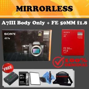 Sony Alpha A7III - A7 III + FE 50MM F1.8 - A7M3 Mirrorless