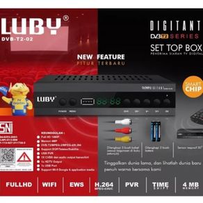 Set Top Box Luby / Matrix APPLE / Matrix Burger / Digital Antena DVB T2 / Receiver Antena STB / Siaran TV Digital