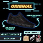 Vans Old Skool Full Black Classic ORIGINAL BNIB Sepatu Vans Original 100% Sneakers Vans
