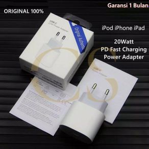 adaptor charger iphone 20w type c original fast charging batok charger