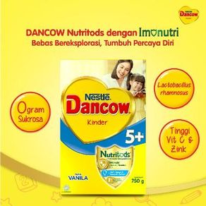 Nestle Dancow 5+ Nutritods Susu Bubuk Formula Nutrisi Pertumbuhan Anak Balita Preschool Usia Sekolah 800gr Rasa Vanila Madu Coklat Cokelat